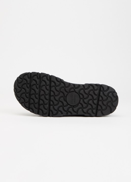 Birkenstock Narrow Fit Theda chelsea boot van leer met plateauzool - detail 2 zwart