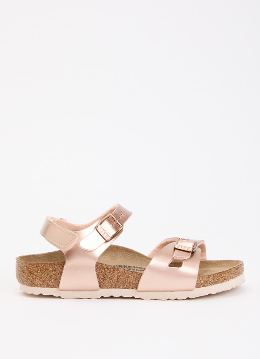 Birkenstock Rio sandaal met metallic finish