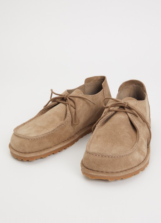 Birkenstock Utti Lace casual veterschoen van suède - detail 3 zand