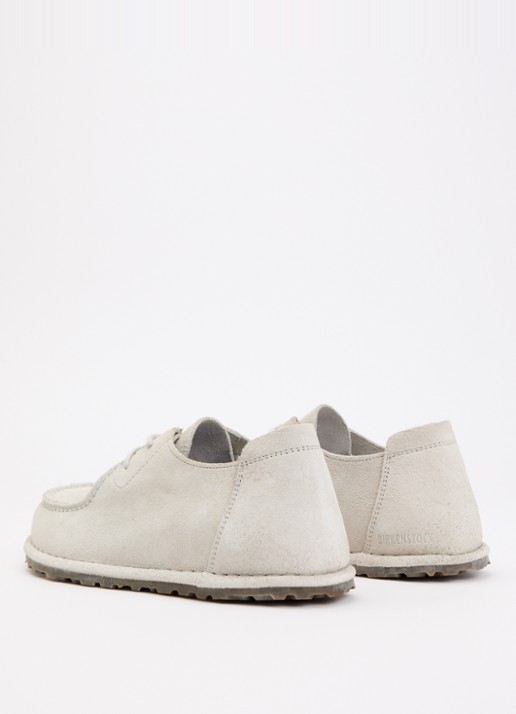 Birkenstock Utti Lace veterschoen van suède - achterkant wit