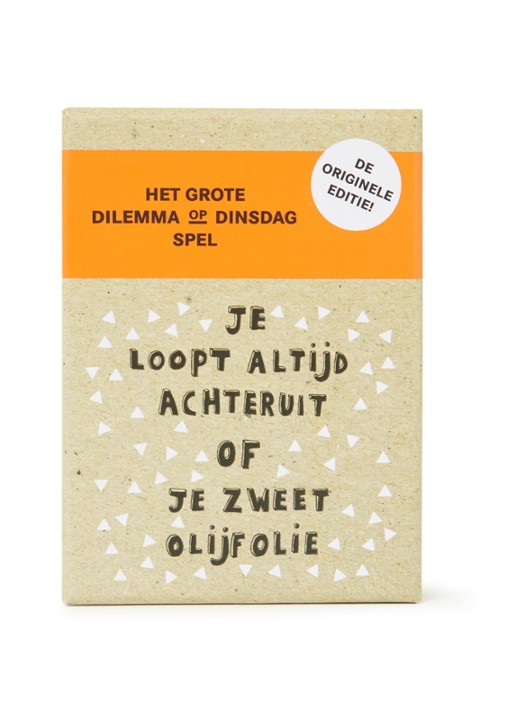 BIS Publishers Het grote dilemma op dinsdag spel - voorkant lichtbruin