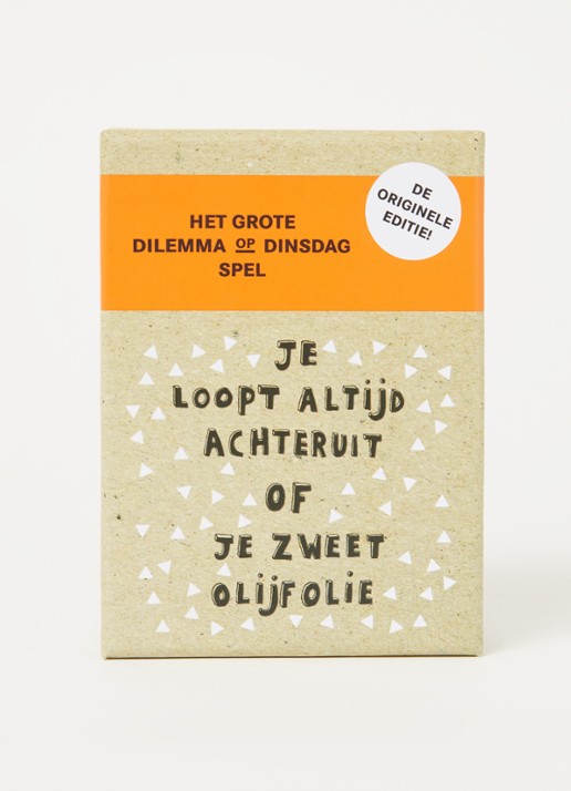 BIS Publishers Het grote dilemma op dinsdag spel - voorkant 2 lichtbruin