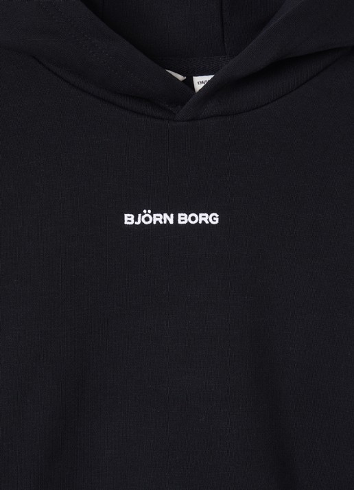 Björn Borg Borg Classic hoodie met logoborduring - detail 3 zwart