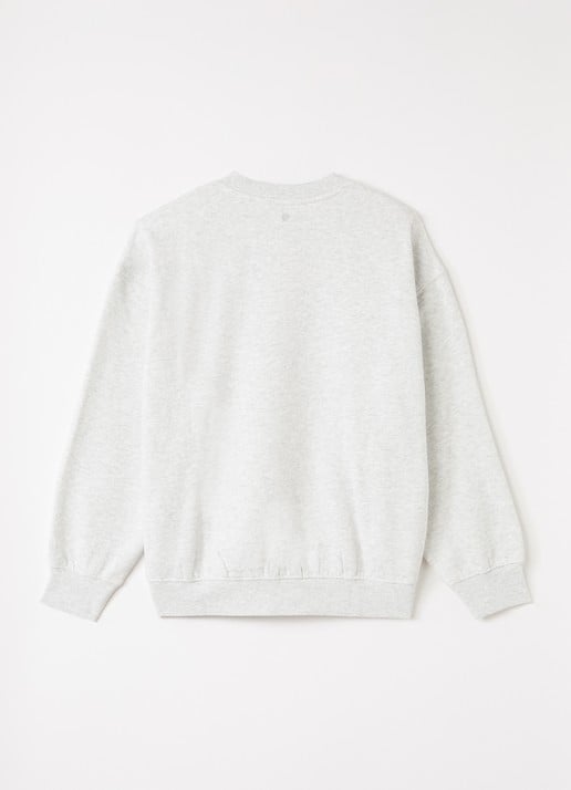 Björn Borg Borg oversized sweater met logoprint - voorkant 3 grijsmele