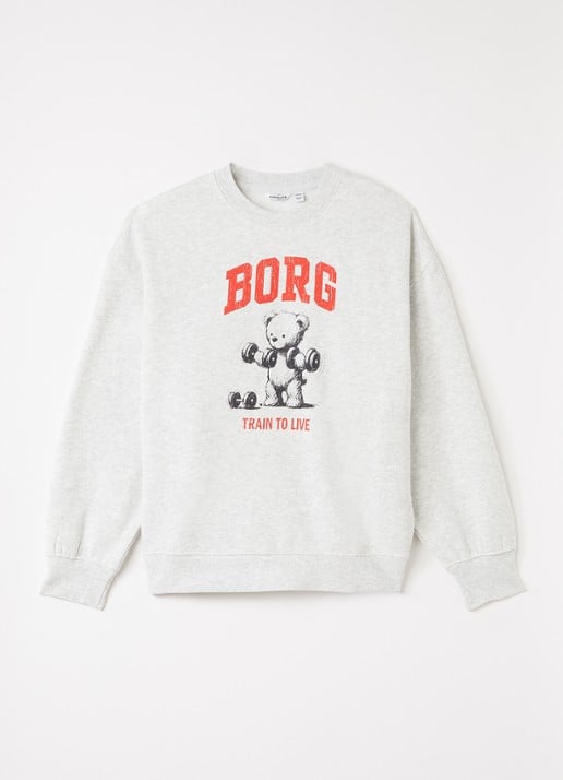 Björn Borg Borg oversized sweater met logoprint