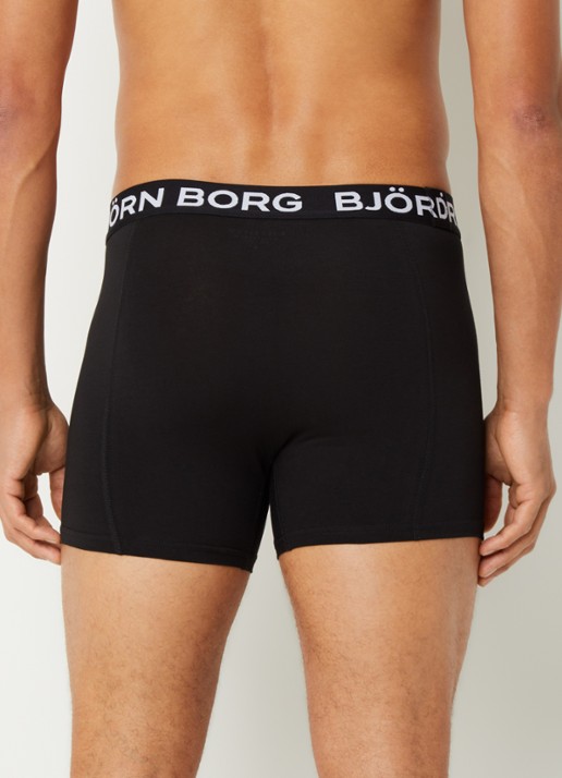 Björn Borg Boxershort met logoband in 5-pack - achterkant 2 zwart