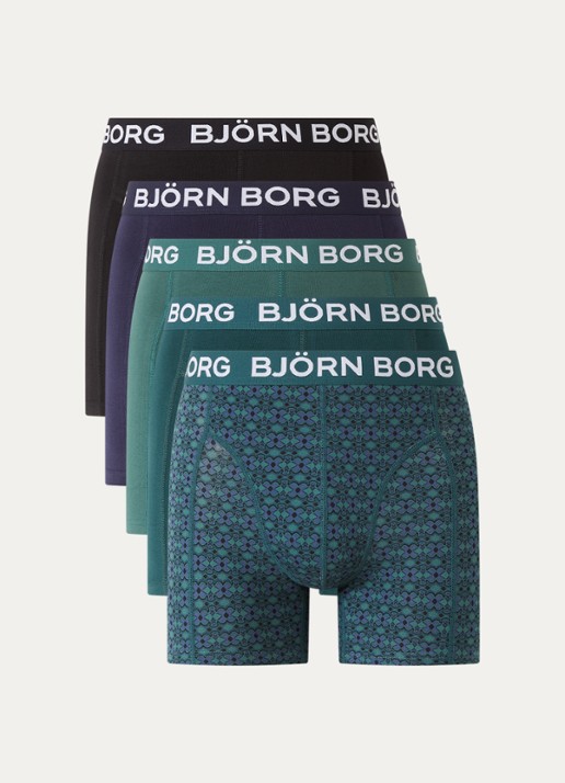 Björn Borg Boxershort met logoband in 5-pack