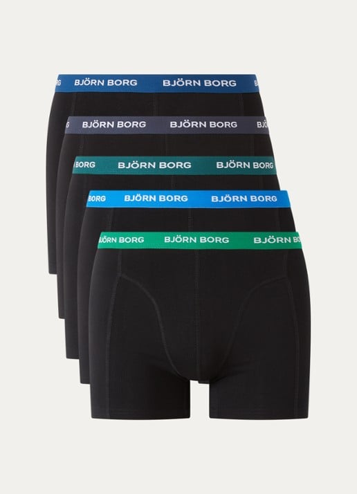 Björn Borg Boxershort met logoband in 5-pack