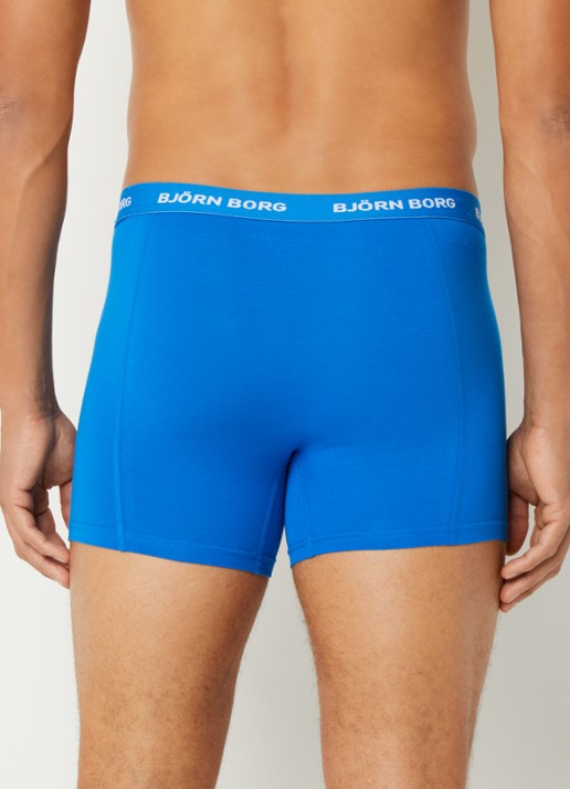 Björn Borg Boxershort met logoband in 7-pack - achterkant blauw