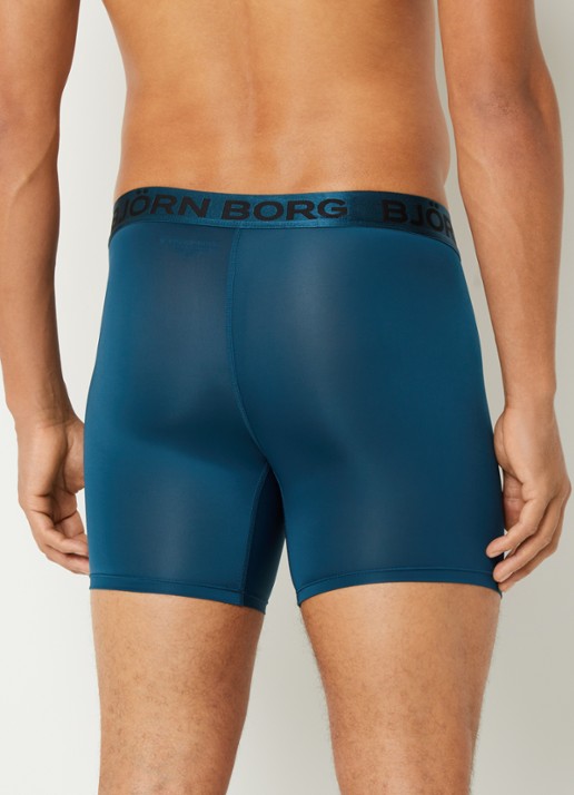 Björn Borg Boxershort met logoband van microfiber in 5-pack - achterkant grijs