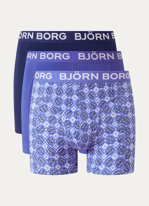 Björn Borg Boxershort van katoen in 5-pack - voorkant blauw