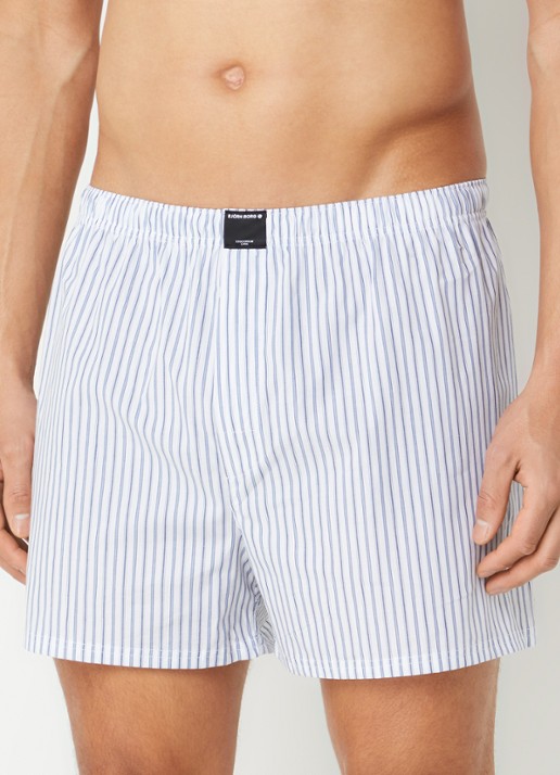 Björn Borg Boxershorts met logoband in 2-pack - voorkant 4 blauw