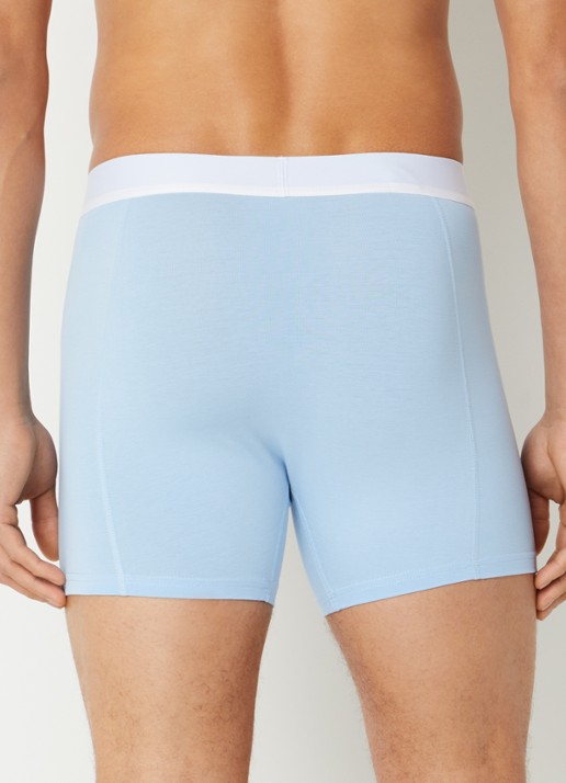 Björn Borg Boxershorts met logoband in 2-pack - achterkant lichtblauw