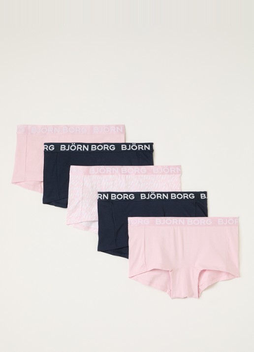 Björn Borg Boxershorts met logoband in 5-pack