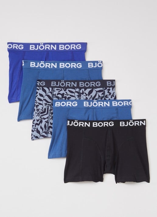 Björn Borg Cotton Stretch boxershorts met logoband in 3-pack