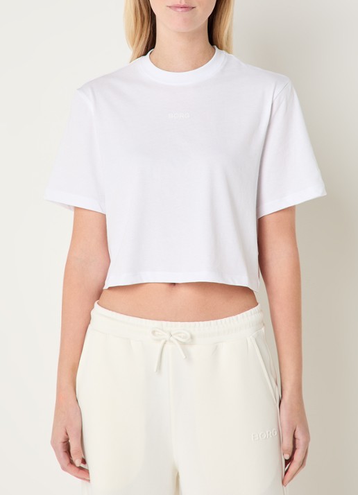 Björn Borg Cropped T-shirt met logoprint