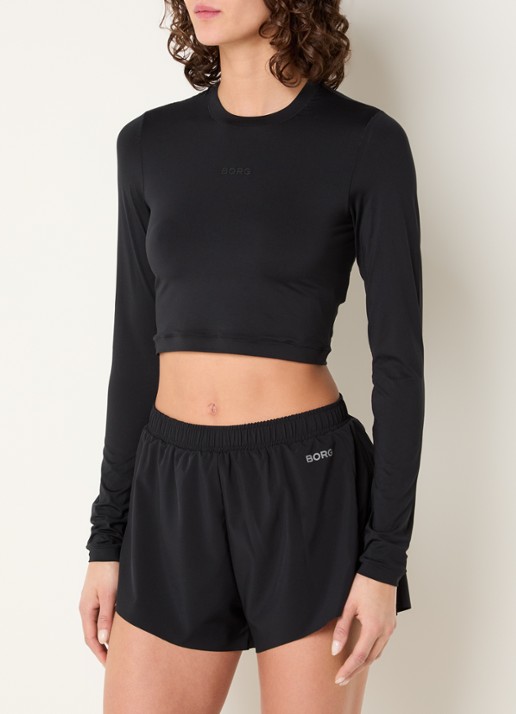 Björn Borg Cropped trainings longsleeve met logo
