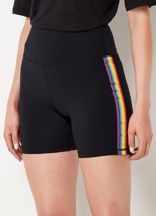 Björn Borg Fietsbroek met streepprint  - detail 3 zwart