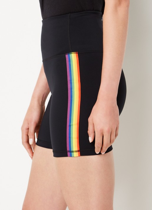 Björn Borg Fietsbroek met streepprint  - detail 4 zwart