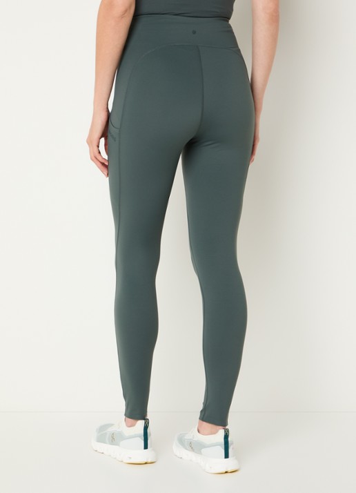Björn Borg High waist skinny fit trainingslegging met logo - achterkant 5 groen