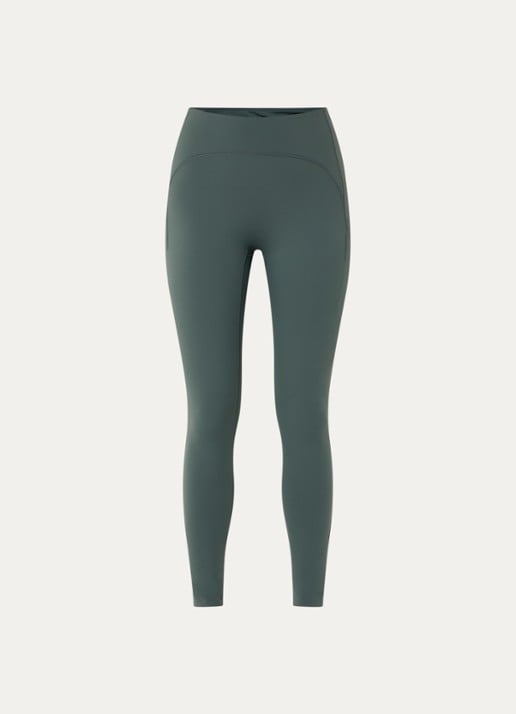 Björn Borg High waist skinny fit trainingslegging met logo - voorkant groen