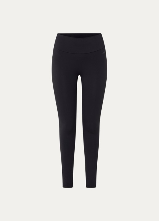 Björn Borg High waist slim fit sportlegging met logo - voorkant 3 zwart