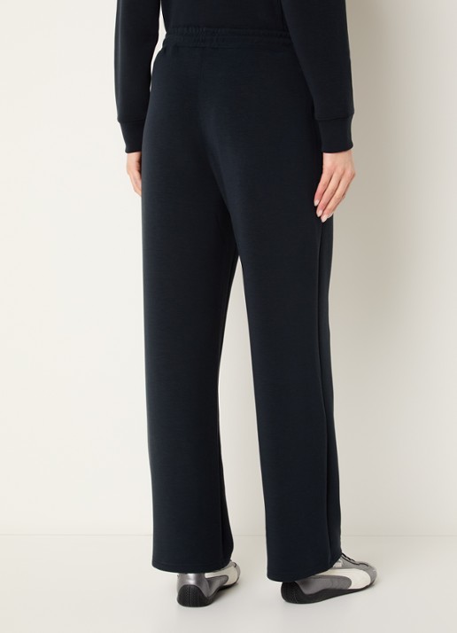 Björn Borg High waist straight fit joggingbroek met logo en steekzakken - achterkant 3 zwart