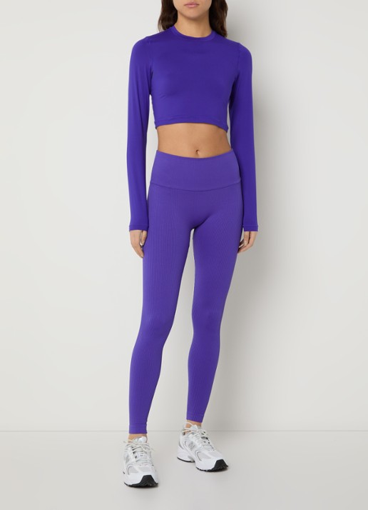 Björn Borg High waist trainingslegging - voorkant 4 kobaltblauw