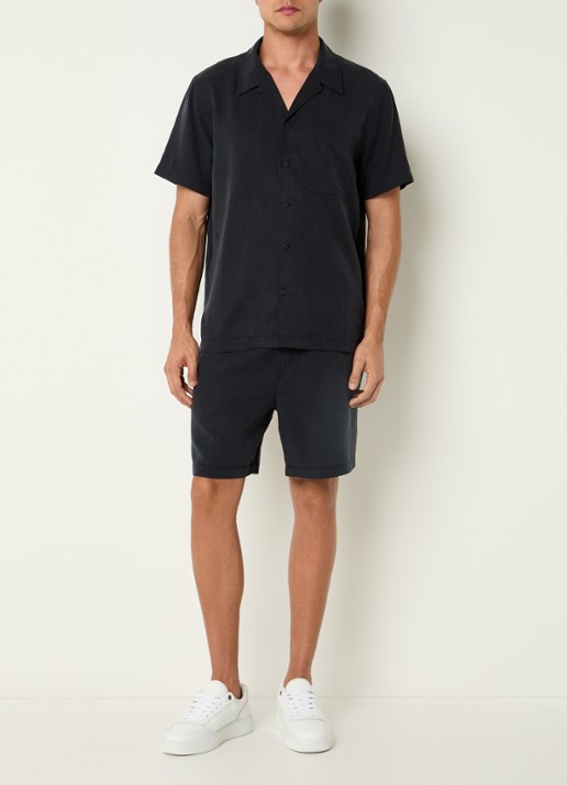 Björn Borg Overshirt met borstzak - voorkant 2 indigo