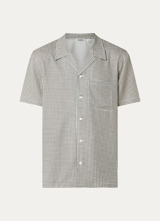 Björn Borg Overshirt met pied-de-poule dessin en borstzak