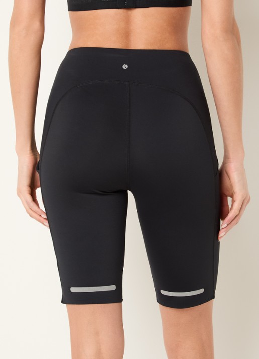 Björn Borg Performance high waist skinny fit korte trainingslegging - achterkant zwart