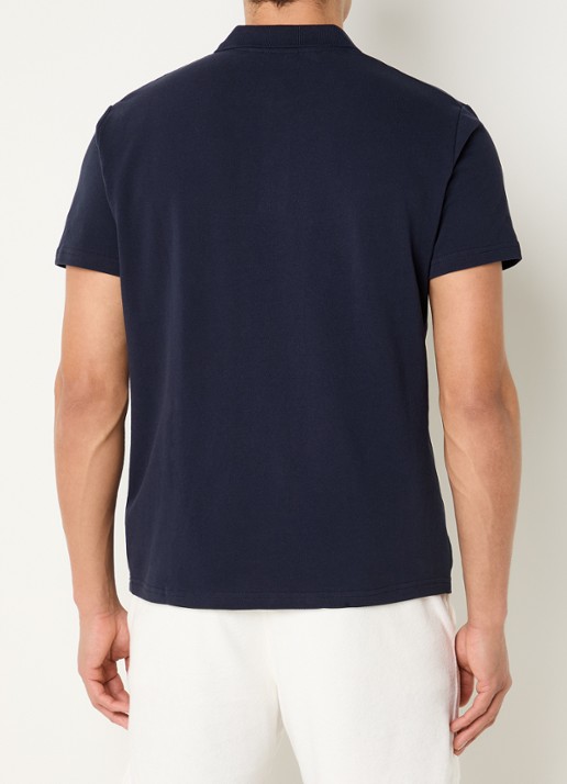 Björn Borg Regular fit polo van piqué katoen  - achterkant 4 donkerblauw