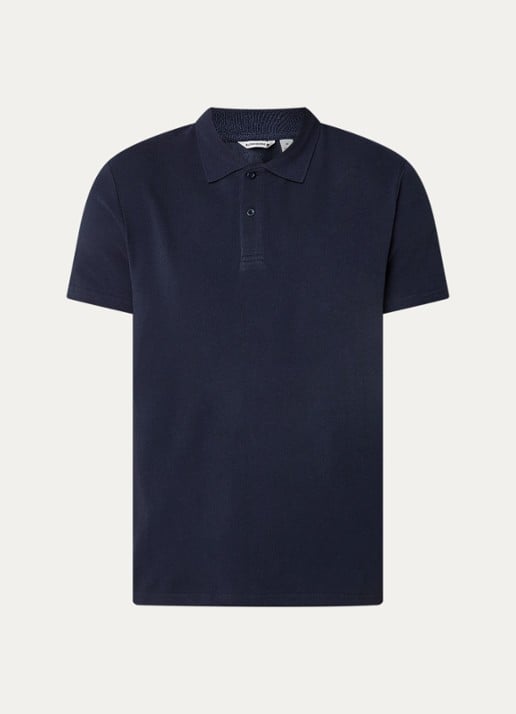 Björn Borg Regular fit polo van piqué katoen  - voorkant 2 donkerblauw