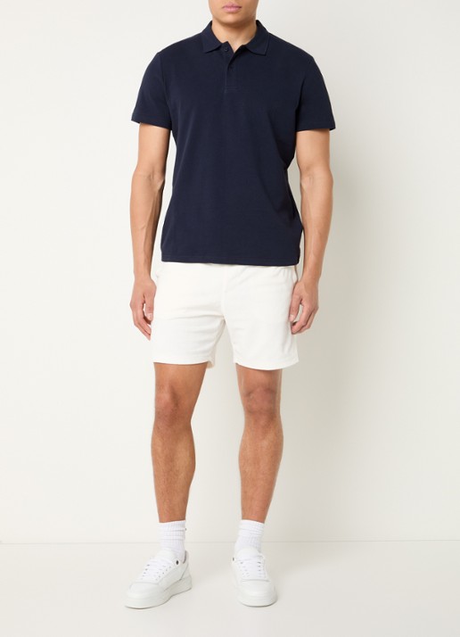 Björn Borg Regular fit polo van piqué katoen  - voorkant 3 donkerblauw