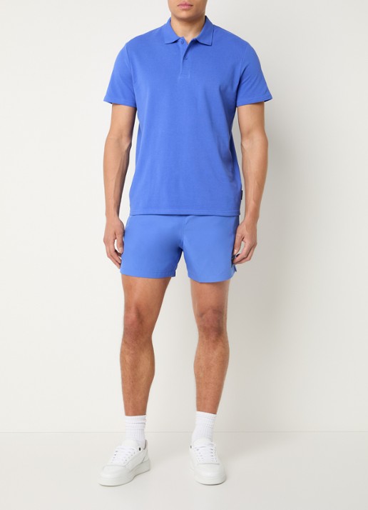 Björn Borg Regular fit polo van piqué katoen  - voorkant 2 kobaltblauw