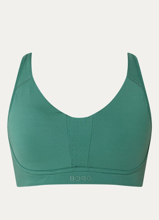 Björn Borg Sport bh met medium support - voorkant 3 groen