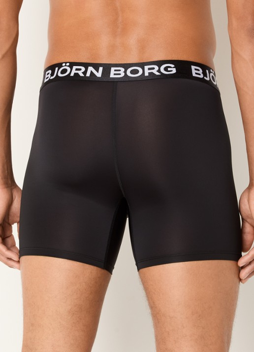 Björn Borg Sports Boxershorts met logoband in 5-pack - achterkant 2 blauw