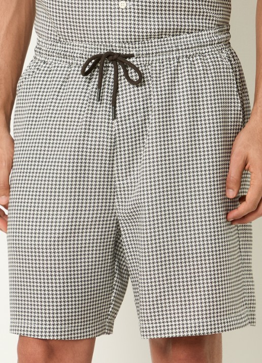 Björn Borg Straight fit korte broek met pied-de-poule dessin