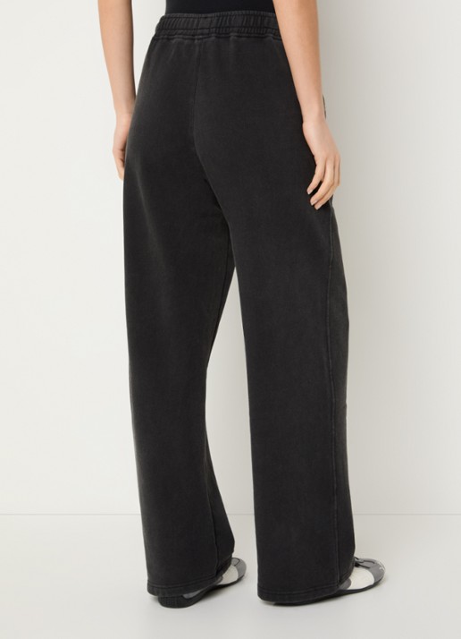 Björn Borg Studio high waist joggingbroek met logo - achterkant 4 antraciet