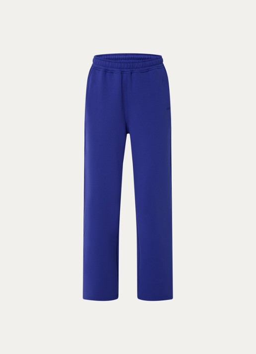 Björn Borg Studio high waist joggingbroek met logo - voorkant kobaltblauw