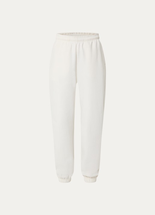 Björn Borg Studio high waist joggingbroek met steekzakken - voorkant 2 gebroken wit