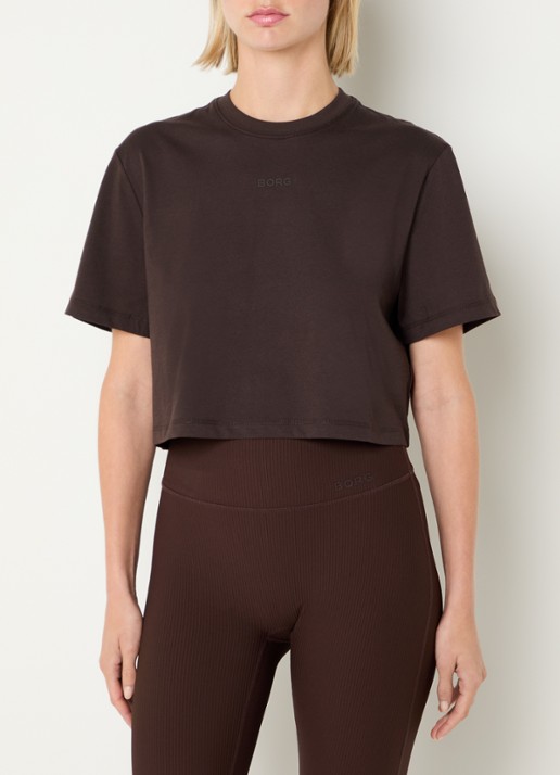Björn Borg Studio Oversized cropped T-shirt met logo