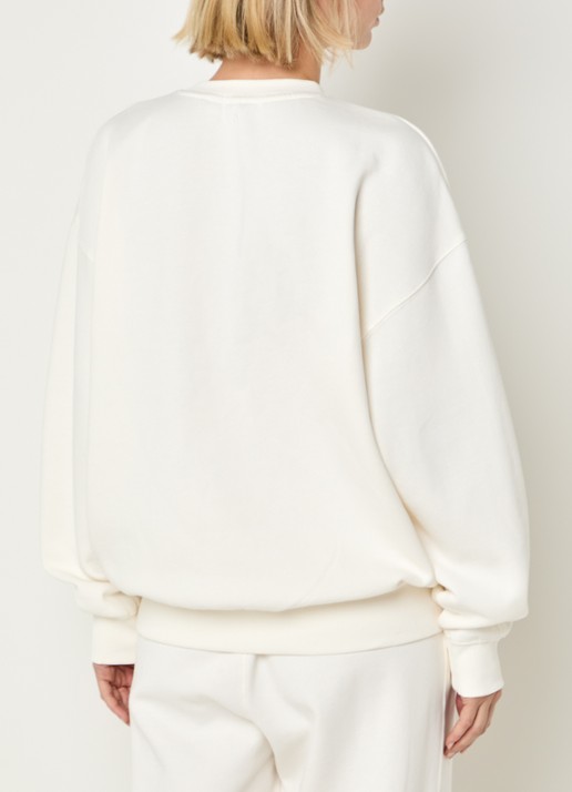 Björn Borg Studio Oversized sweater met logo - achterkant ivoor