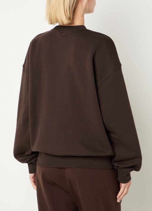 Björn Borg Studio Oversized sweater met logo - achterkant 2 bruin