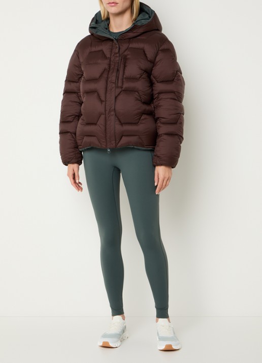 Björn Borg Studio reversible pufferjack met logo - voorkant 2 groen