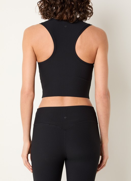 Björn Borg Studio rib tanktop  - achterkant zwart