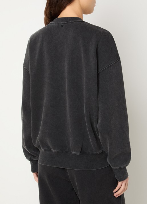 Björn Borg Studio sweater met logoborduring - achterkant 4 antraciet