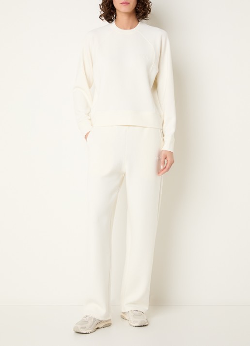 Björn Borg Sweater met logo - voorkant 2 creme