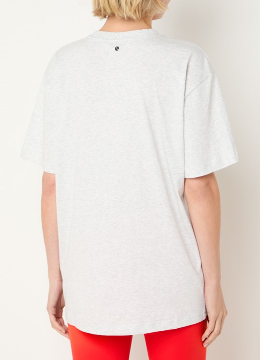 Björn Borg T-shirt met logo - achterkant grijsmele