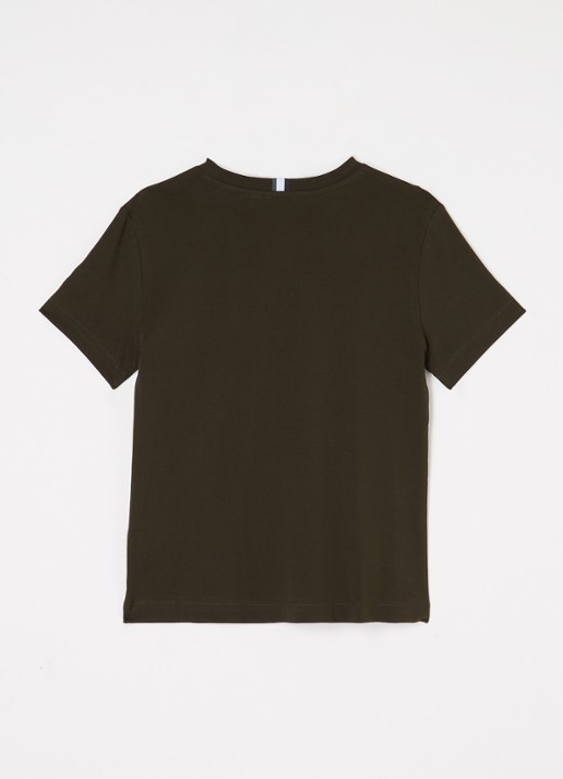 Björn Borg T-shirt met logoprint - voorkant 2 legergroen